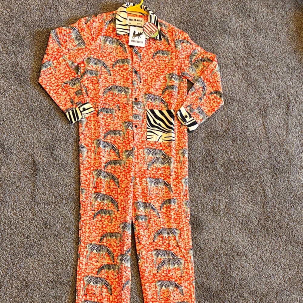 Kids Zebra Print Bodysuit - Orange